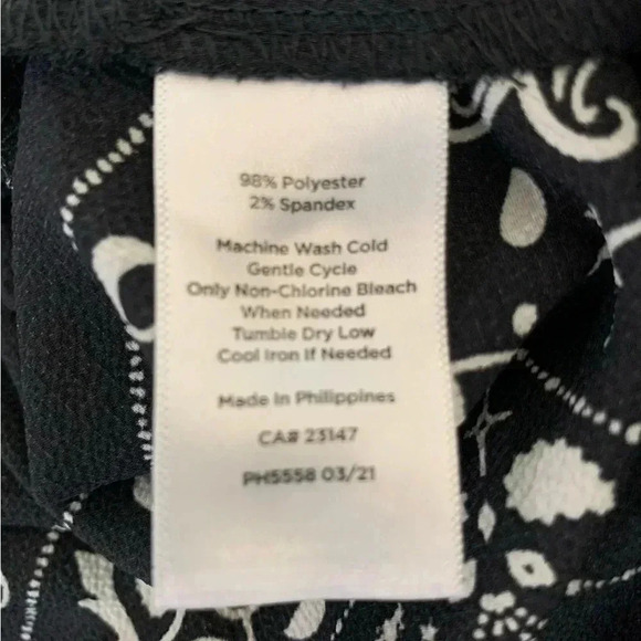 Talbots Black and Ivory midi dress - Picture 6 of 7